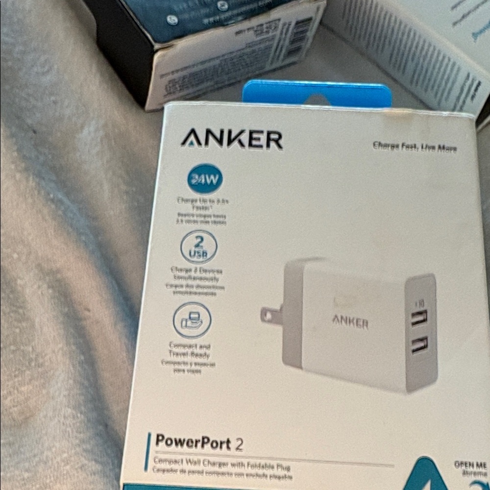 Anker PowerPort 2 White USB Charger